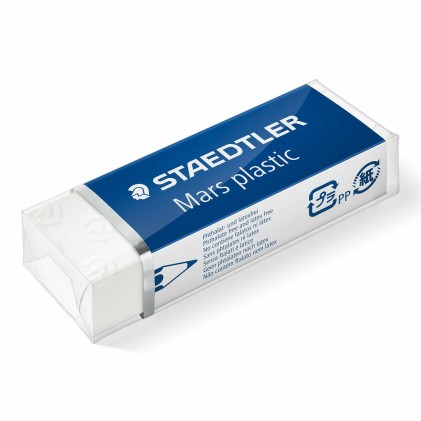 Gomma da cancellare Staedtler Mars in plastica - Plastica - Alta precisione - Bianca