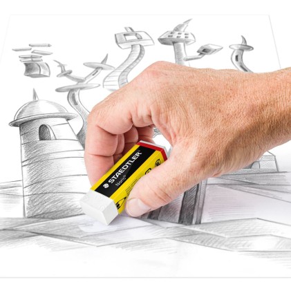 Staedtler Noris 526 N20 Gomma da cancellare - Alta qualità - Minimo spreco - Colore bianco