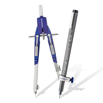 Compasso di precisione Staedtler Mars 552 02 - Gambe articolate - Regolazione rapida