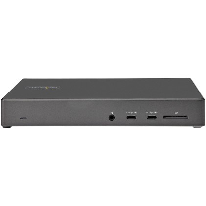StarTech.com Dock USB type C - Docking station USB C con triplo monitor 4K - Power Delivery 100W - DP 1.4 Alt Mode & DSC, 2x DisplayPort 1.4/HDMI 2.0 - 6xUSB (2x 10Gbps) - Windows/Chrome