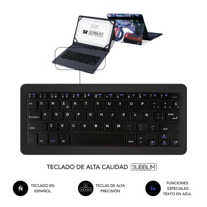 SUBBLIM SUB-KT1-USB050 tastiera per dispositivo mobile QWERTY Spagnolo Micro-USB