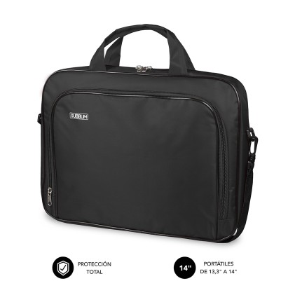 Subblim Estuche Oxford PortГЎtil 13.3" a 14" - ProtecciГіn reforzada - Correas Ajustables -  Bolsillo Exterior - Color Negro