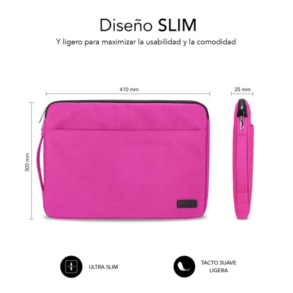 SUBBLIM SUB-LS-0PS0104 borsa per laptop 39,6 cm (15.6") Custodia a tasca Rosa
