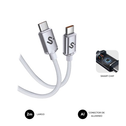 SUBBLIM SUBCAB-C06011 cavo USB USB 2.0 2 m USB C Bianco