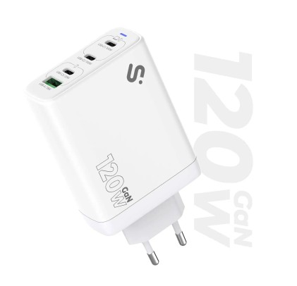 SUBBLIM SUBCHG-6G1204 Caricabatterie per dispositivi mobili Universale Bianco AC Ricarica rapida Interno