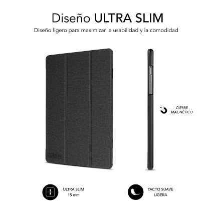 SUBBLIM FUNDA TABLET SHOCK CASE SAMSUNG TAB A9+ 11' NEGRO 27,9 cm (11") Custodia a libro Nero