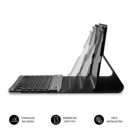 SUBBLIM SUBKT3-BTS070 custodia per tablet 27,9 cm (11") Custodia flip a libro Nero