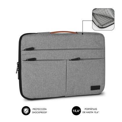 SUBBLIM SUBLS-AP36051 borsa per laptop 39,6 cm (15.6") Custodia a tasca Grigio