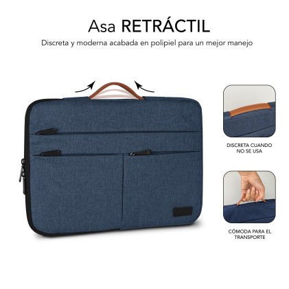 SUBBLIM SUBLS-AP36052 borsa per laptop 39,6 cm (15.6") Custodia a tasca Blu