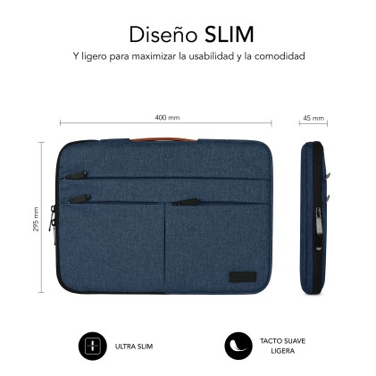 SUBBLIM SUBLS-AP36052 borsa per laptop 39,6 cm (15.6") Custodia a tasca Blu