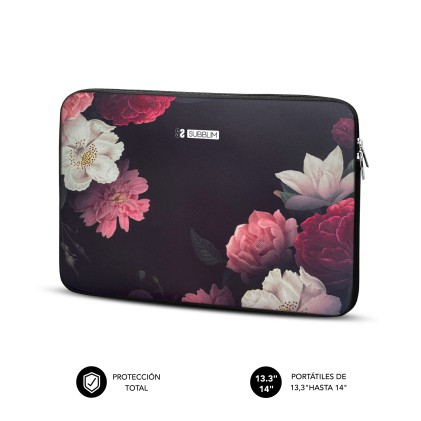 SUBBLIM SUBLS-SKIN101 borsa per laptop 35,6 cm (14") Custodia a tasca Multicolore