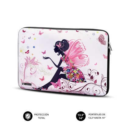 SUBBLIM SUBLS-SKIN102 borsa per laptop 35,6 cm (14") Custodia a tasca Multicolore