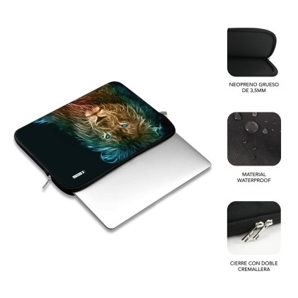 SUBBLIM SUBLS-SKIN103 borsa per laptop 35,6 cm (14") Custodia a tasca Multicolore