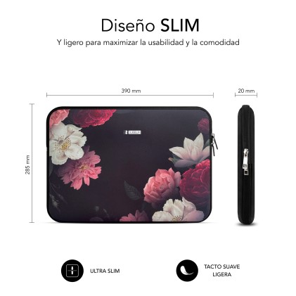 SUBBLIM SUBLS-SKIN151 borsa per laptop 39,6 cm (15.6") Custodia a tasca Multicolore