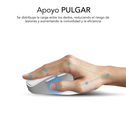 Mouse Universale Mano destra Bluetooth + USB Type-A Ottico 2400 DPI