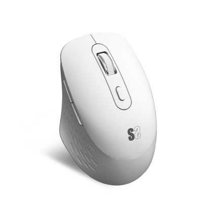 Subblim Curve Ergo Dual Mouse wireless - Bluetooth, USB 2.4GHz 1600dpi - 5 pulsanti - Uso per destrimani - Bianco