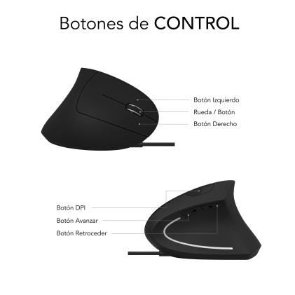 SUBBLIM SUBMO-EDGVU01 mouse Universale Mano destra USB tipo A Ottico 1600 DPI