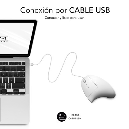 SUBBLIM SUBMO-EDGVU02 mouse Universale Mano destra USB tipo A Ottico 1600 DPI