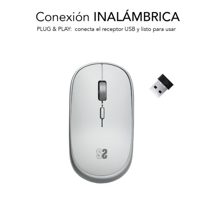SUBBLIM SUBMO-RFM0001 mouse Ambidestro RF Wireless Ottico 1600 DPI