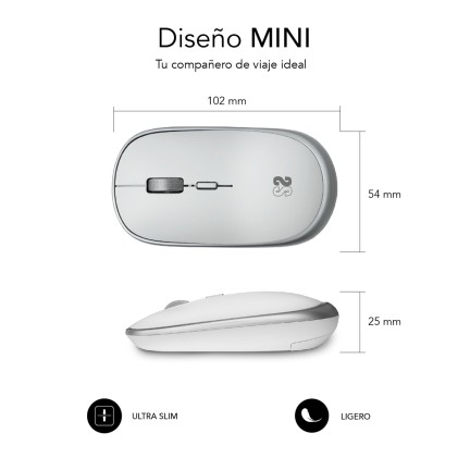 SUBBLIM SUBMO-RFM0001 mouse Ambidestro RF Wireless Ottico 1600 DPI