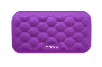 SUBBLIM SUBMP-04E042 poggiapolso Cotone, Memory foam, Poliuretano (PU) Viola