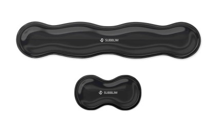 SUBBLIM SUBMP-04E061 poggiapolso Poliuretano (PU), Silicone Nero