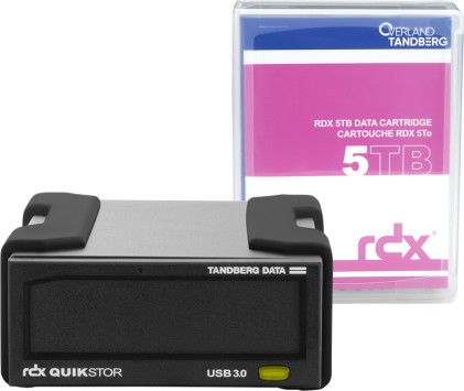 Tandberg Data Kit unit&agrave; esterna RDX con disco rigido da 5 TB nero (8882-RDX)