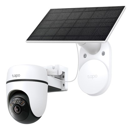 Kit Telecamera Di Sicurezza A Energia Solare Con Rotazione/Inclinazione (Pan/Tilt)