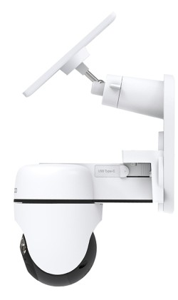 Kit Telecamera Di Sicurezza A Energia Solare Con Rotazione/Inclinazione (Pan/Tilt)