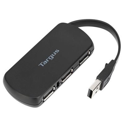 Hub Targus 4P Usb Plastic Silver Usb 2.0 480Mbps Compatto