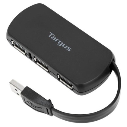 Hub Targus 4P Usb Plastic Silver Usb 2.0 480Mbps Compatto