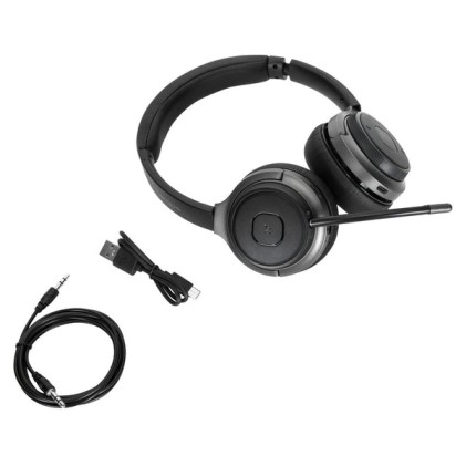 Targus Cuffie On Ear Wireless Con Microfono, Con Cavo Separato Usb-A E Aux