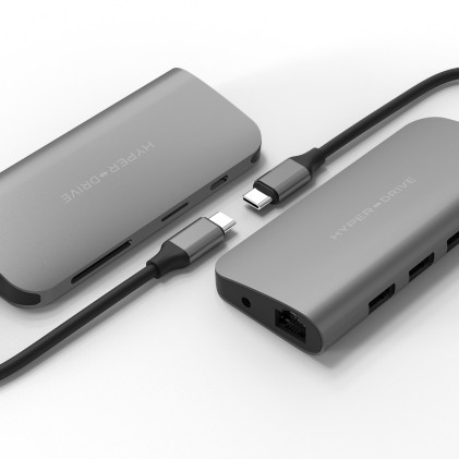 Hiper Drive Hub Usb-C Power 9 In 1 Per Macbook, Chromebook E Pc