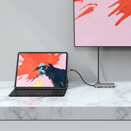 Hiper Drive Hub Usb-C Power 9 In 1 Per Macbook, Chromebook E Pc