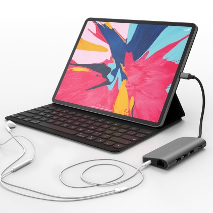 Hiper Drive Hub Usb-C Power 9 In 1 Per Macbook, Chromebook E Pc
