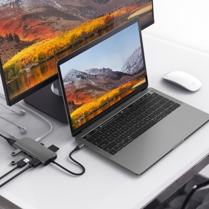 Hiper Drive Hub Usb-C Power 9 In 1 Per Macbook, Chromebook E Pc