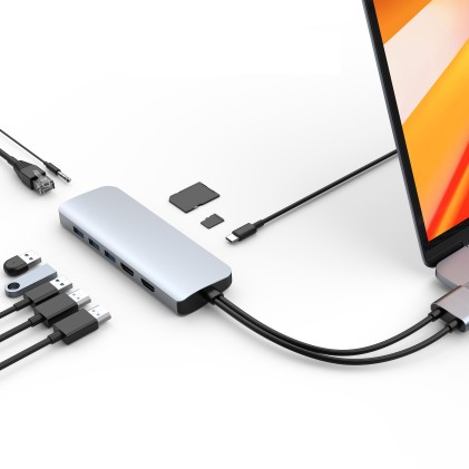 Hiper Drive Hub Usb-C Viper 10 In 2 Per Macbook Chromebook E Pc