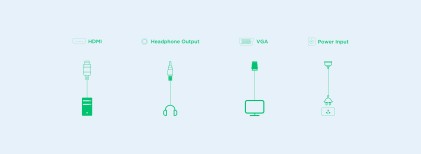 Monitor TCL 24G54 MiniLED 16:9 da 23,8" - FHD - 100 Hz - Risposta 5 ms - Vesa 75x75 - Bianco