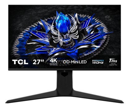 TCL R83 27R83U Monitor PC 68,6 cm (27") 3840 x 2160 Pixel 4K Ultra HD QLED Nero, Bianco