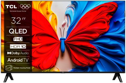 TCL Serie Smart TV QLED FHD 32" 32S5K, Dolby Audio, HDR10, Android TV