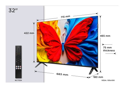 TCL Serie Smart TV QLED FHD 32" 32S5K, Dolby Audio, HDR10, Android TV