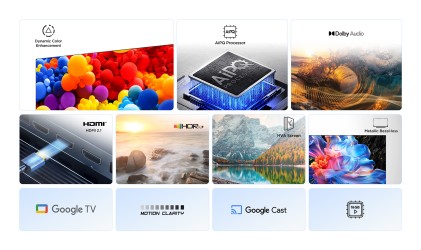 TCL P6K Serie Smart TV 4K Ultra HD 43" 43P6K, Dolby Audio, HDR10+, Google TV