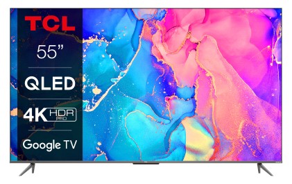 Tcl Smart Tv 55" Qled Ultra Hd 4K Hdr Android Tv Nero