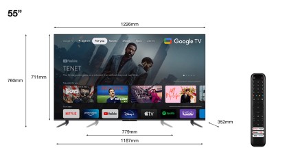 TCL Serie C64 4K QLED 55" 55C649 Dolby Atmos Google TV