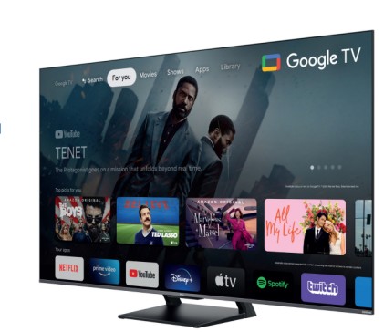 Tcl Smart Tv 55" Qled Ultra Hd 4K Hdr 144Hz Android Tv Nero