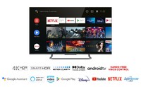 Tcl Tv 55 4K Ultra Slim Con Hdr Pro E Android Tv Nero