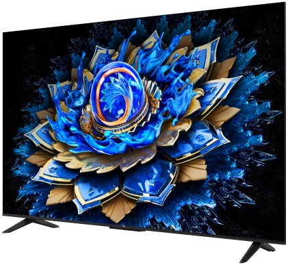 TCL T69C 55T69C 50" QLED, TV Direct LED, TV 4K HDR, Smart TV alimentata da Google TV (Dolby Vision & Atmos, Game Master, Motion Clarity, compatibile con Google Assistant e Alexa)