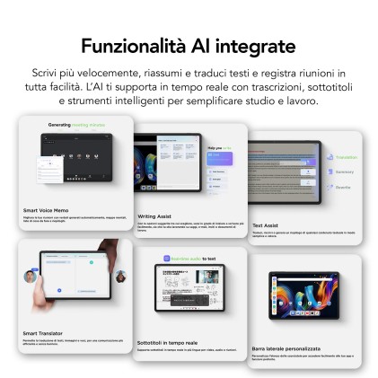 Tcl Tablet Pc Nxtpaper 11+ Mediatek Helio G99 8Gb 256Gb 11,5 2.2K Android + Custodia E Pennino