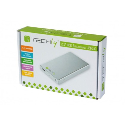 Box Esterno Hard Disk Techly Hdd Sata 2.5" Usb 3.0 Wintech I-Case Su3-