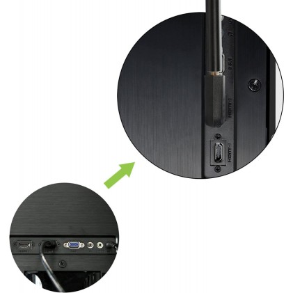 Connettore Video Techly Adattatore Hdmi Maschio Femmina Angolato 90&deg; I